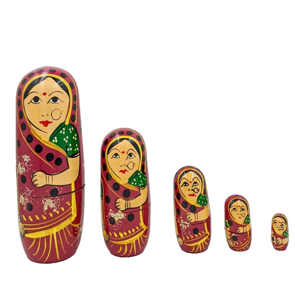 Handcrafted Russian Nesting Matryoshka Dolls (6inch)